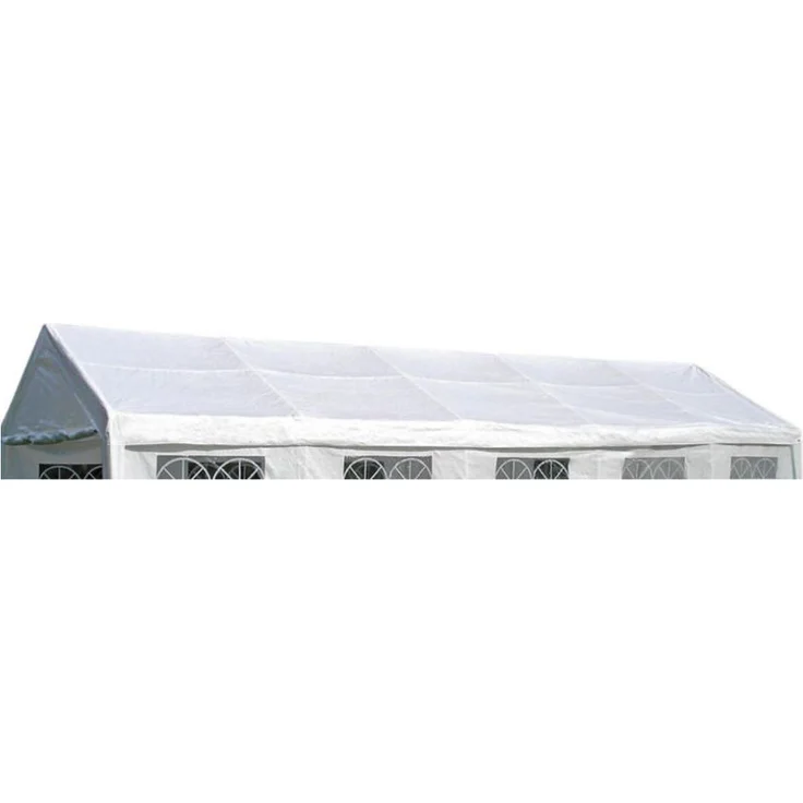 Ersatzdach - Dachplane PALMA für Zelt 4x10 Meter, PVC weiss 480g-m², incl. Spanngummis – Bild 1