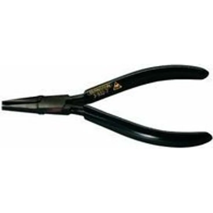 Bernstein Werkzeug ESD-Flachzange, 120 mm mit kurzen Backen, brüniert, schwarze ableitfähige Tauchisolation, 3-932-7