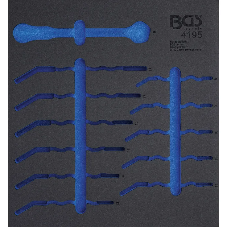BGS technic 4195-1 Werkstattwageneinlage 2-3 | leer | für Art. 4195