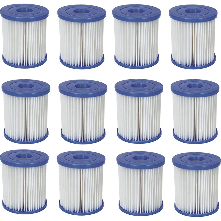 Bestway 12x Filterkartusche Gr. 1 für Quick Up Pool Filterpatrone 58093