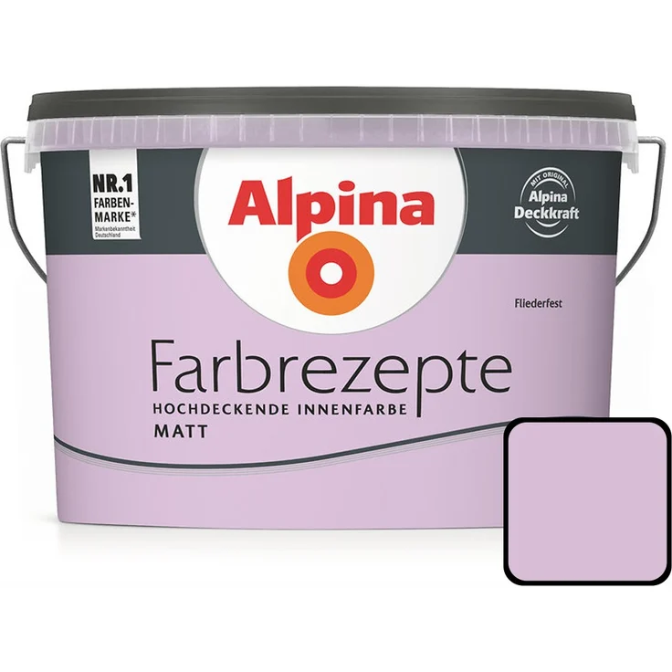 Alpina Farbrezepte Dezentes Flieder 2,5 l, fliederfest, Innenfarbe matt – Bild 1