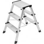 Hailo D60 StandardLine, Aluminium-Trittleiter, 2x3 Stufen