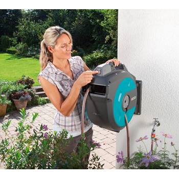 GARDENA WandSchlauchbox 35 rollup automatic Li Tests, Infos