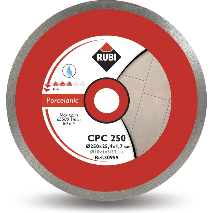 Rubi 30959 250 mm Diamond Blade, Grau