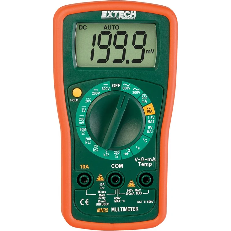 Extech Digitales Mini-Multimeter, 1 Stück, MN35 – Bild 1