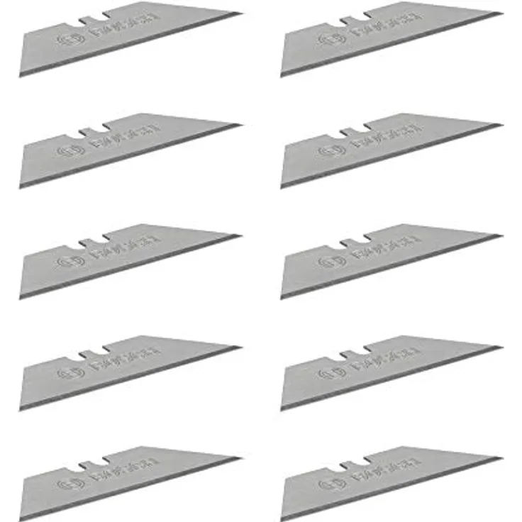 Bosch Professional 10 Ersatzklingen für Klappmesser (inkl. Trapezklingen, Einhandspender, Safety Transportbox)