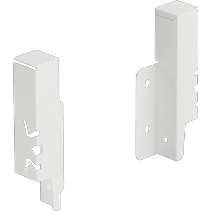 HETTICH Set Rückwandverbinder ArciTech 126 mm, weiß, links und rechts
