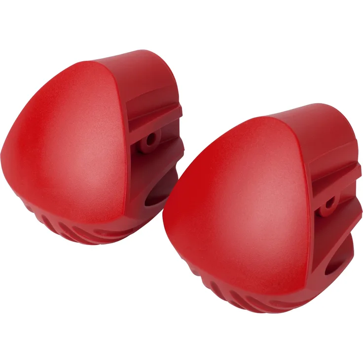 Hailo Tatzenfuß-Set in feuerrrot für Hailo Sprossenleitern mit gewölbter -gerader Ovaltraverse ab Bj. 01-18