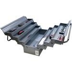 Werkzeugkasten leer Hemmdal - Werkzeugkoffer Metall, 6 ausziehbare Fächer