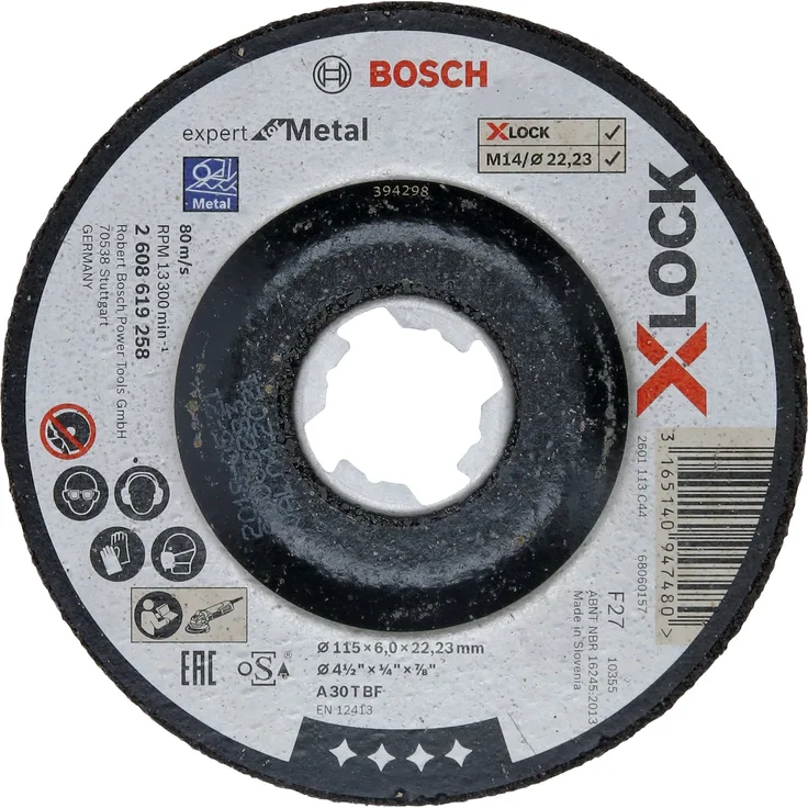 Bosch Professional Schruppscheibe X-LOCK Expert for Metal 115mm gekröpft