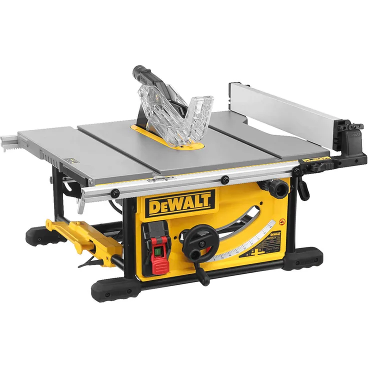 DeWalt DWE7492-QS Tischkreissäge 250 mm, 26,5 kg 2000 Watt max. Schnitttiefe bei 90° 77 mm Schwarz-Gelb
