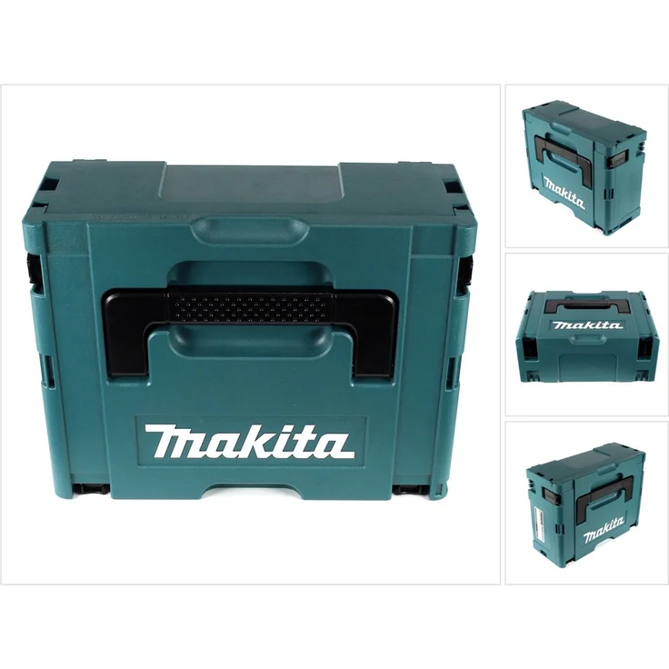 Makita MakPac Größe 2, 821550-0 Systainer blau stapelbar 39,4 x 29,5 x 15,5 cm Transportkoffer – Bild 2