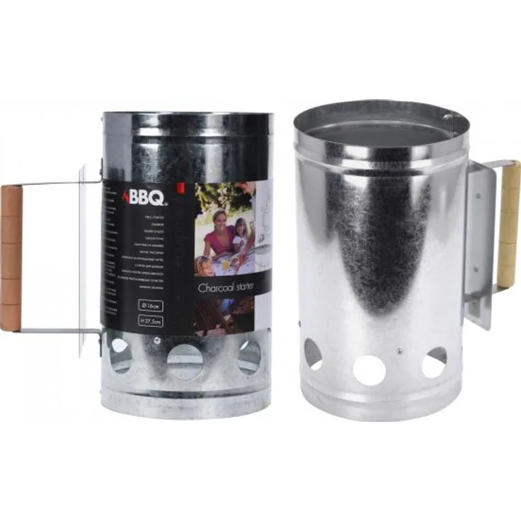 Grillschweine Anzündkamin Kohlestarter Grillstarter 27,5cm Metall