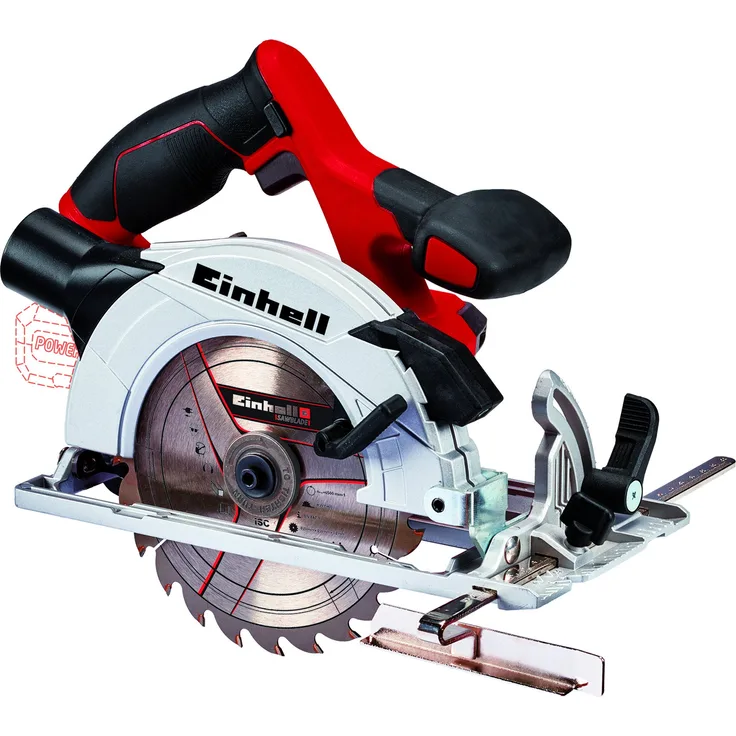 Einhell Akku Handkreissäge TE-CS 18-165 Li-Solo Power X-Change PXC (Li-Ion, max. Schnitttiefe 54mm, werkzeuglose Einstellung von Schnitttiefe + Neigungswinkel, Spindelarretierung, ohne Akku und Ladegerät)