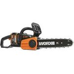 Worx WG384E.9 Akku-Kettensäge Profi Motorsäge mit Ölstand-Anzeige Baumpflege ohne Kabel PowerShare kompatibel, ohne Akku und Ladegerät