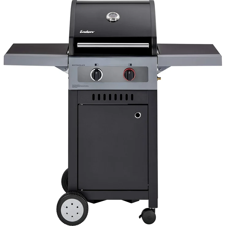 Enders Gasgrill BOSTON BLACK 2 TURBO, 2-Brenner aus Edelstahl, TURBO ZONE & HEAT RANGE Brenner-Technologien von Enders, kleier Grill, Grillwagen, Außenküche 88616 – Bild 1