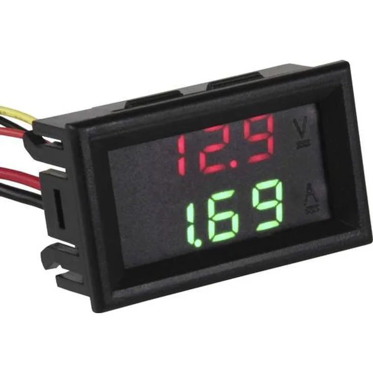 Joy-it VAM10010 Digitales Einbaumessgerät Spannungs- - Strommessgerät 0 bis 99V - 0 bis 9.99A