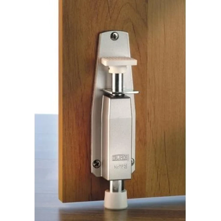 BURG-WÄCHTER SB Türfeststeller TF 2 Inkl. Schrauben Sicherheitstechnik, silber, Hub: 30 mm – Bild 1