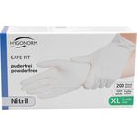 Nitril-Einweghandschuhe 200 Stück S - XL weiß Schutzhandschuhe Einmalhandschuhe XL - Preisvergleich