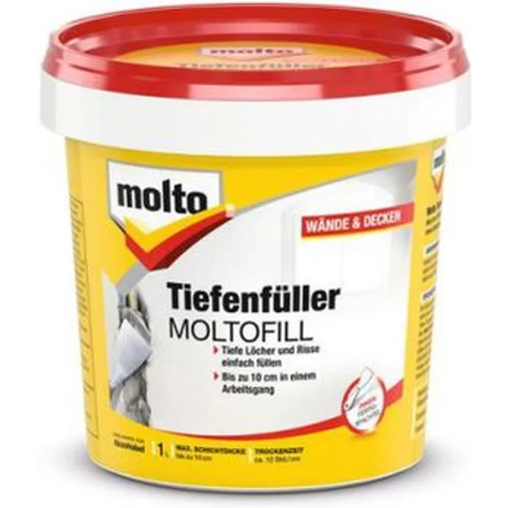 Molto Tiefenfüller Moltofill 1L Innen-Fertigspachtel zum Füllen