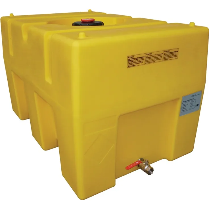 Fass 200l PE gelb m.Staplertaschen Einfüllöffnung-D.140mm