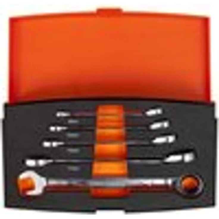 Bahco 1RM-S5 IR1RM-S5 Knarren-Ring-Maulschlüssel-Satz 5-teilig in Kunstoffkoffer