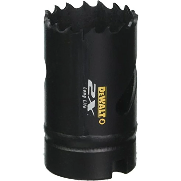 DeWalt Extreme 2X Bi-Metall Lochsäge (32 mm, zum Sägen von Edelstahl, Stahl, Aluminium, Messing, Kupfer, Zink, Blech, Holz, Gips und Kunstsoffen) DT8132L