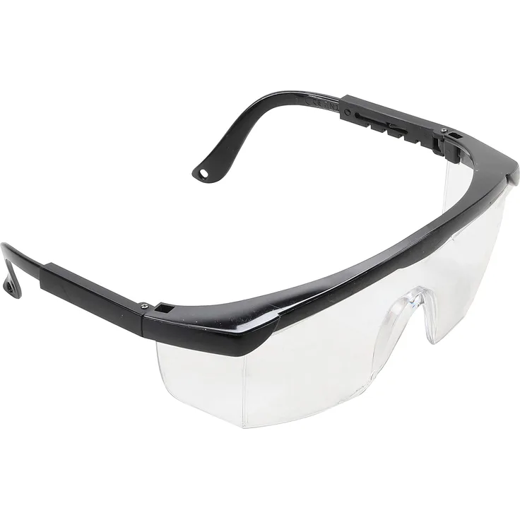 Kraftmann 80887 Schutzbrille mit verstellbare Bügel transparent Sicherheitsbrille