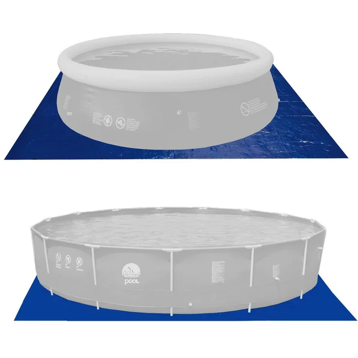 Avenli Pool Bodenplane 390x390 cm Bodenschutzplane Schutzplane Bodenfolie Schutzfolie gegen Poolboden Beschädigung, Unterlage für Pool Schwimmbecken Planschbecken Garten Schwimmbad