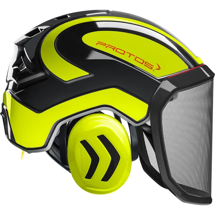 Protos Helm Integral Forest schwarz, feines Visier