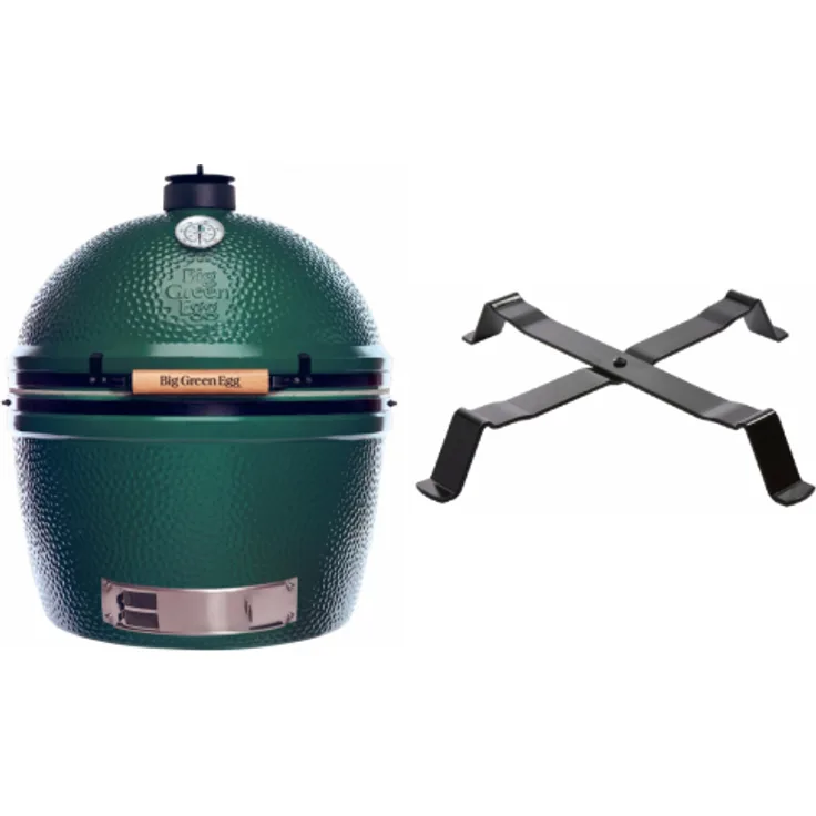 Big Green Egg Holzkohlegrill Größe XXL mit Tischnest