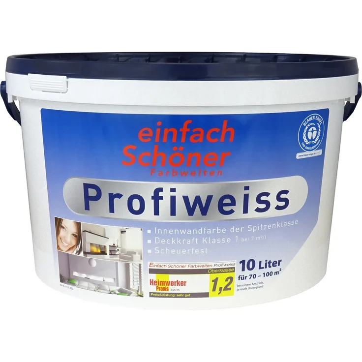 Wilckens - 10l eS-Profiweiss Weiß Wandfarbe Innenfarbe hochdeckend matt Dispersionsfarbe - weiß