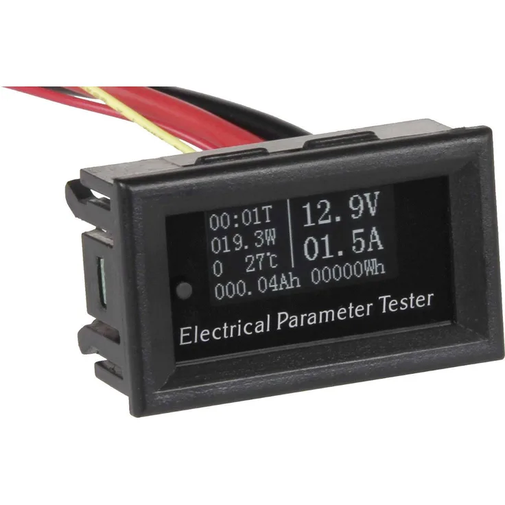 Joy-it VAO10020 Digitales Einbaumessgerät OLED Multifunktions - Messgerät 5 - 60V DC