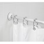 Umbra Flex Doppel-Duschvorhangringe, Chrom-Grau,