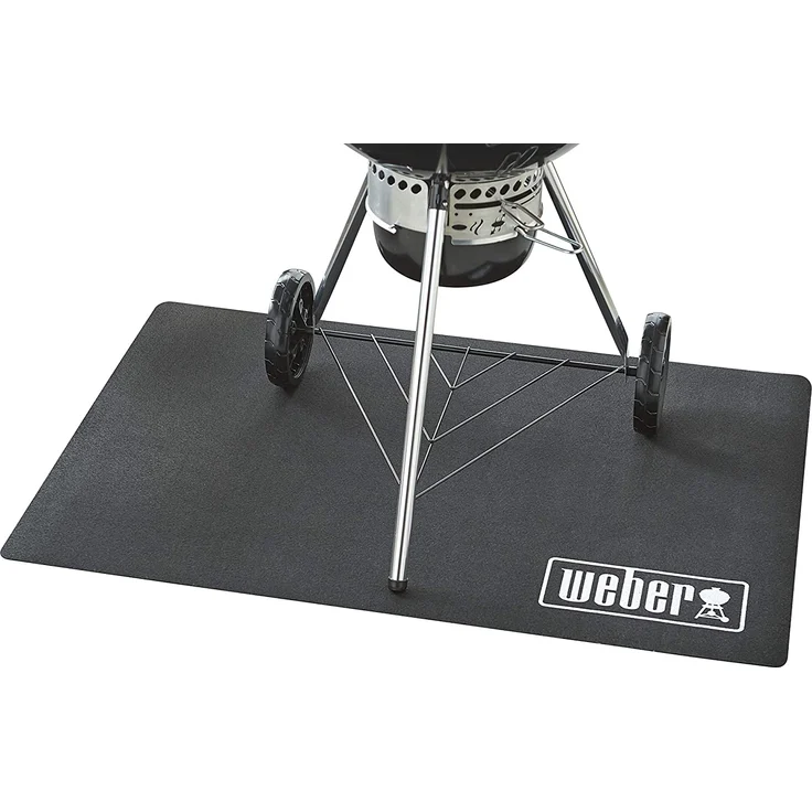 Weber 17897 Bodenmatte, Grillmatte, Kunststoff, 120x80 cm, schwarz – Bild 2