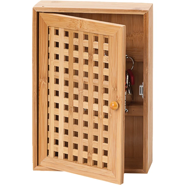 zeller PRESENT SCHÖNER LEBEN. PRAKTISCH WOHNEN. SCHLÜSSELKASTEN Schlüsselkasten Bamboo 13876 Bamboo 19x6x27 – Bild 1