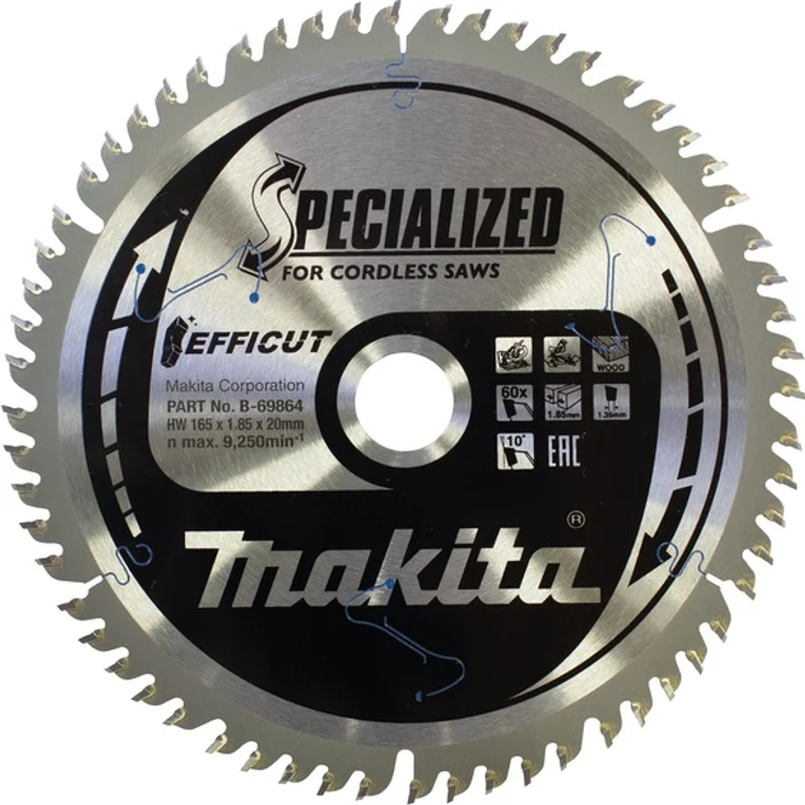 Makita B-69842 EFFICUT Sägeblatt 165x20x60Z