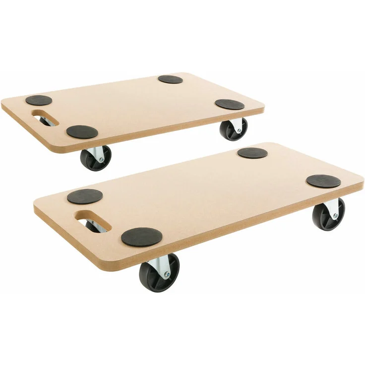 2x AREBOS Rollbrett Möbelroller Transportroller Transporter Möbelhund 200kg – Bild 1