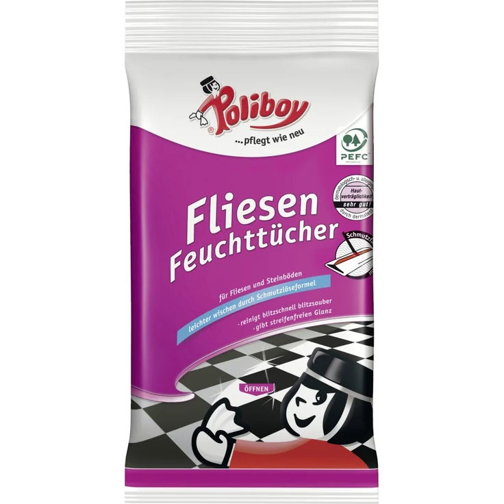Poliboy Fliesenfeuchttücher 15 Stück – Bild 3