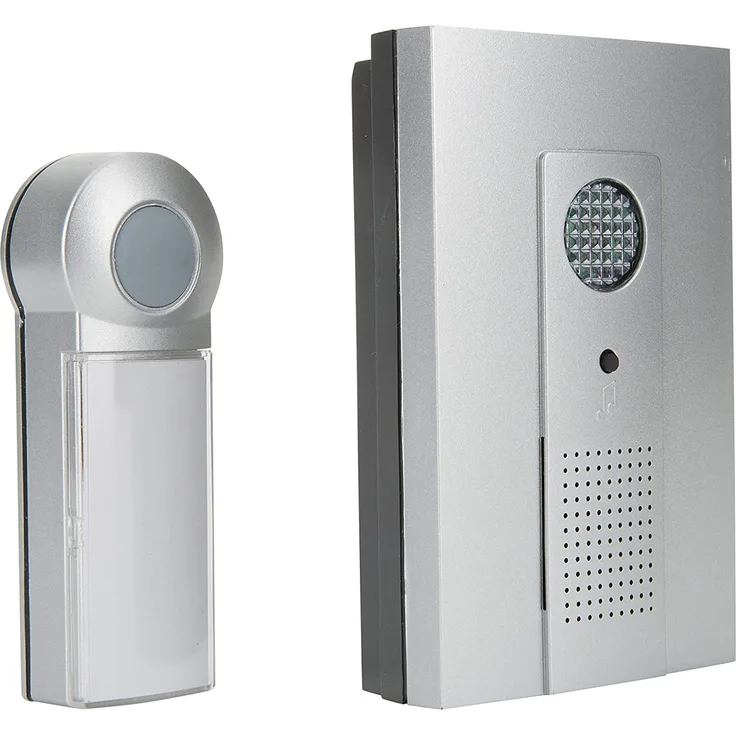 Tragbare, drahtlose Türklingel Smartwares DB286A Blinklicht 16 Hollywood Melodien