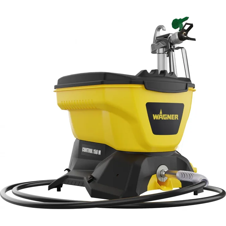 WAGNER Airless Farbsprühsystem Control 150 M für Wandfarben, Lacke, Lasuren, Holz- & Korrosionsschutz im Innen- & Außenbereich, 0-900 ml pro min, 110 bar, Behältervolumen 5500 ml, Schlauch 7,5 m