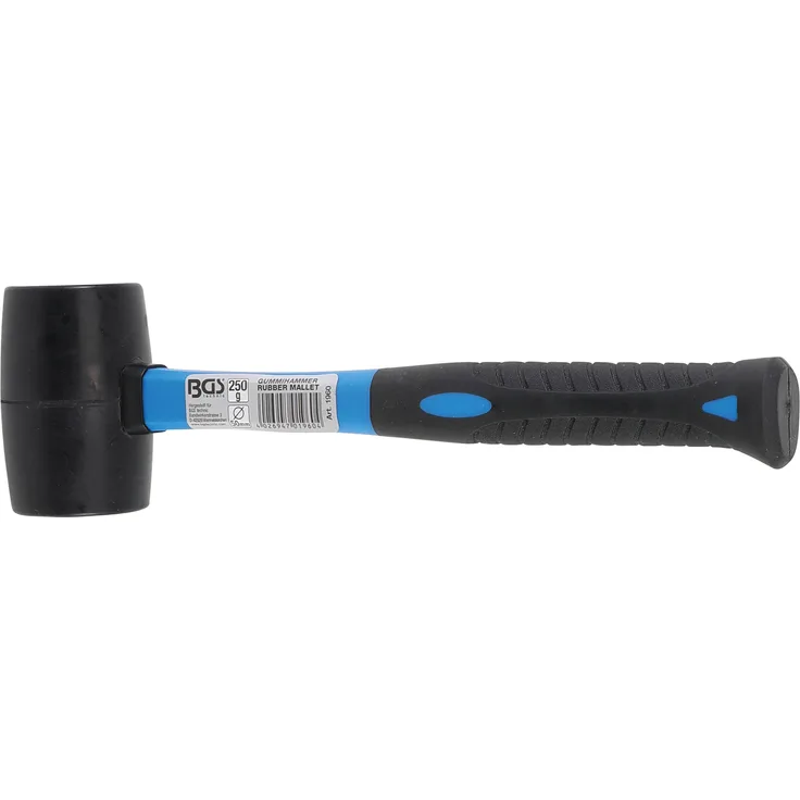 BGS technic Gummihammer mit Fiberglasstiel 250 g