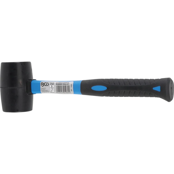 BGS technic Gummihammer mit Fiberglasstiel 250 g
