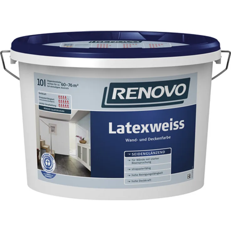Renovo - Latexfarbe, seidenglänzend - weiß 4006559034660