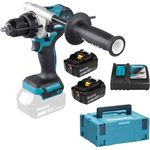 Makita DHP 486 RTJ Akku-Schlagbohrschrauber 18V - 5,0 Ah,2 Akkus mit Ladegerät im Makpac