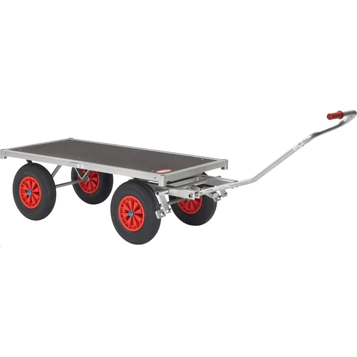 RAVENDO TW MINI Transportwagen Magazinwagen Plattformwagen 0,7x1,5m 750kg Bremse