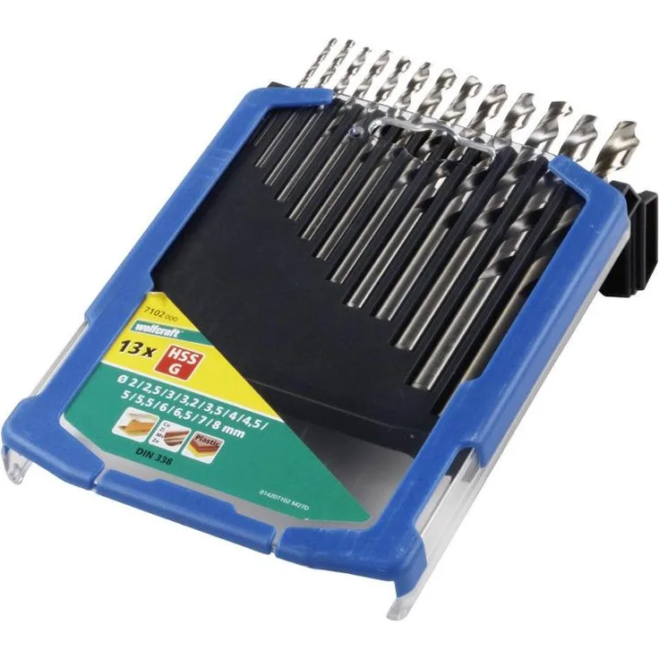 1 Metallbohrer-Set HSS G, 13-tlg. ø2-8mm