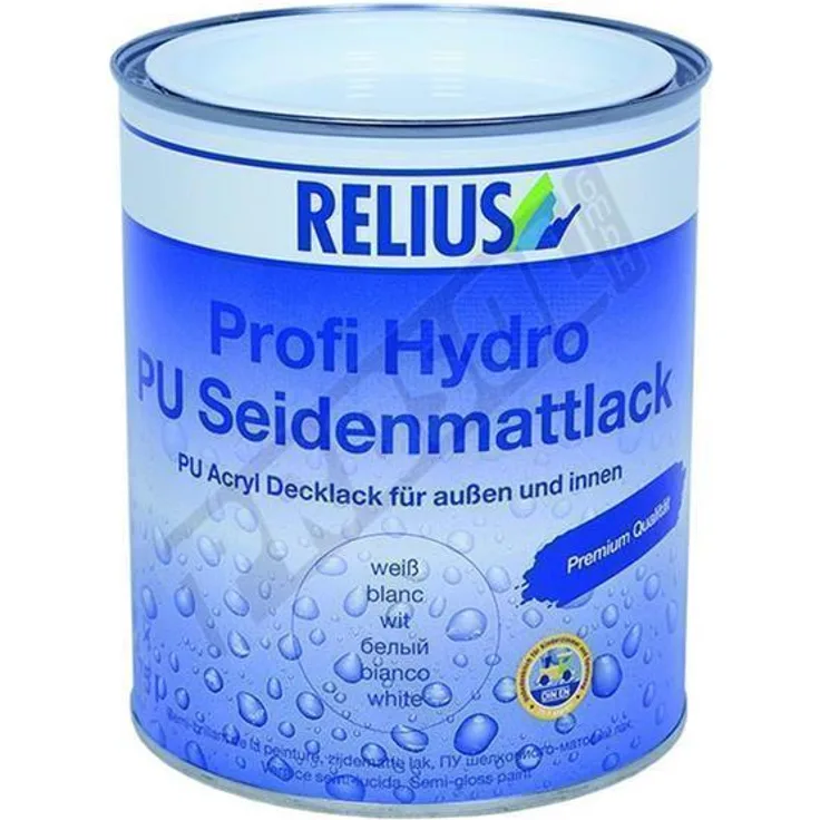 Relius Hydro-PU Seidenmattlack weiß, 2,5L