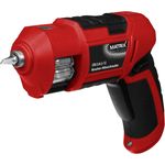 Matrix 120310010 Schrauber, Pistolenschrauber, Magazinschrauber, klein, 1,5 Ah Akku, inkl. 18 Bits, Rot-Schwarz