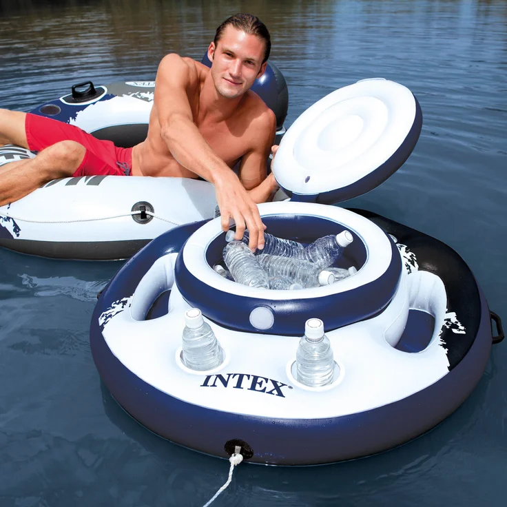 Intex Mega Chill Kühlbox - Aufblasbarer Schwimmring - Ø 89 cm – Bild 2